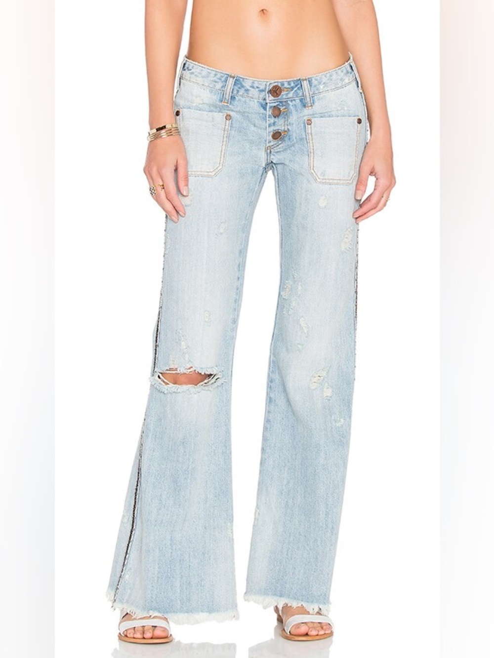 Free People One Teaspoon Le Cats Flare Jeans 27